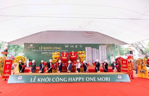 Lễ khởi công dự án Happy One Mori ngày 9/8/2025
