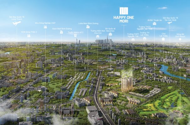 Vị trí Happy One Mori và các tiện ích